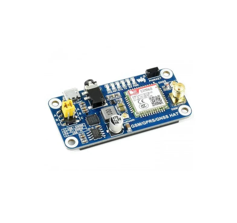 GSM/GPRS/GNSS/Bluetooth HAT - Robot Pi Shop