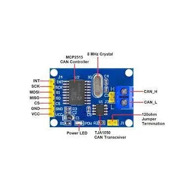 MCP2515 Controller and Transceiver Module - Robot Pi Shop