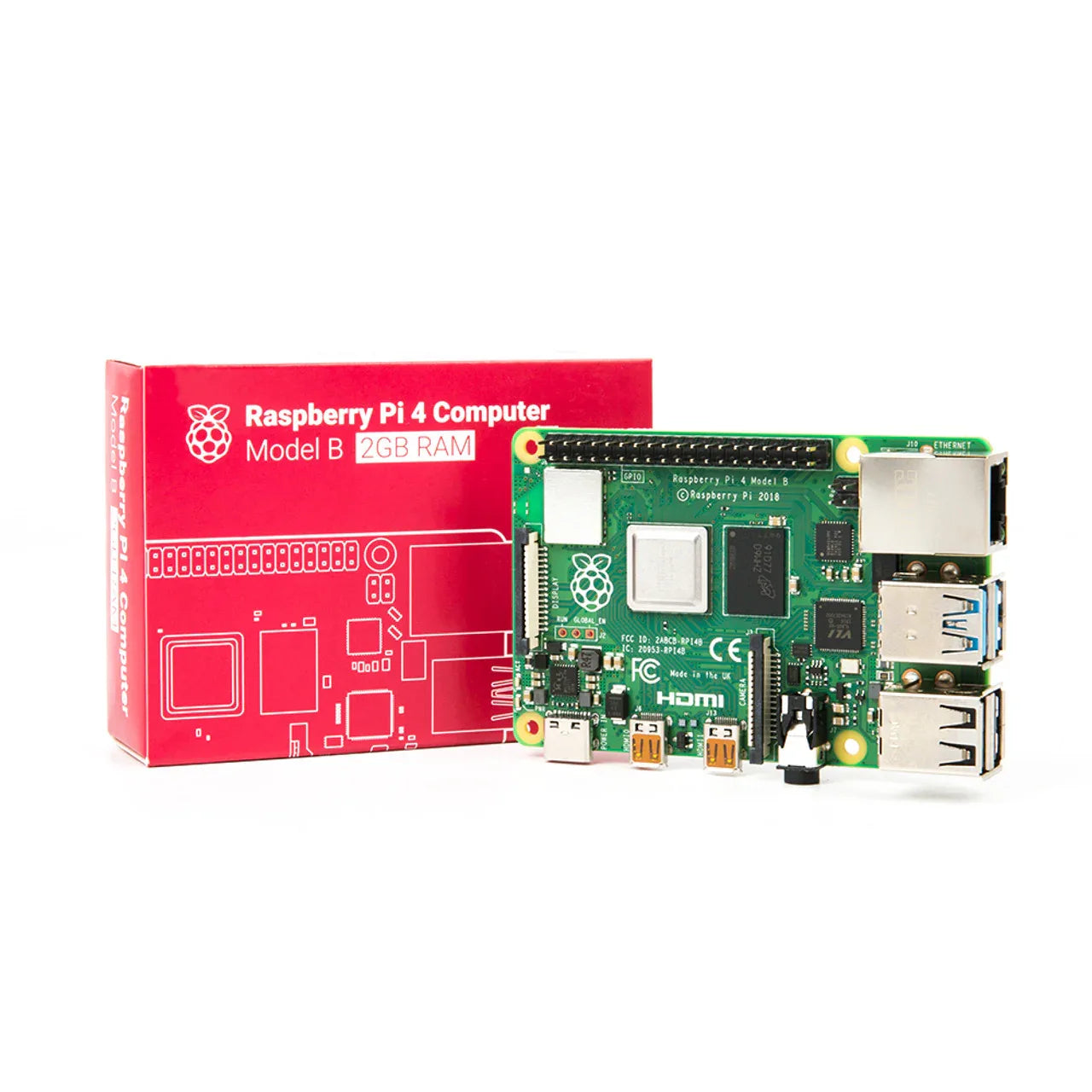 Raspberry Pi 4 Model B - 2GB RAM - Robot Pi Shop