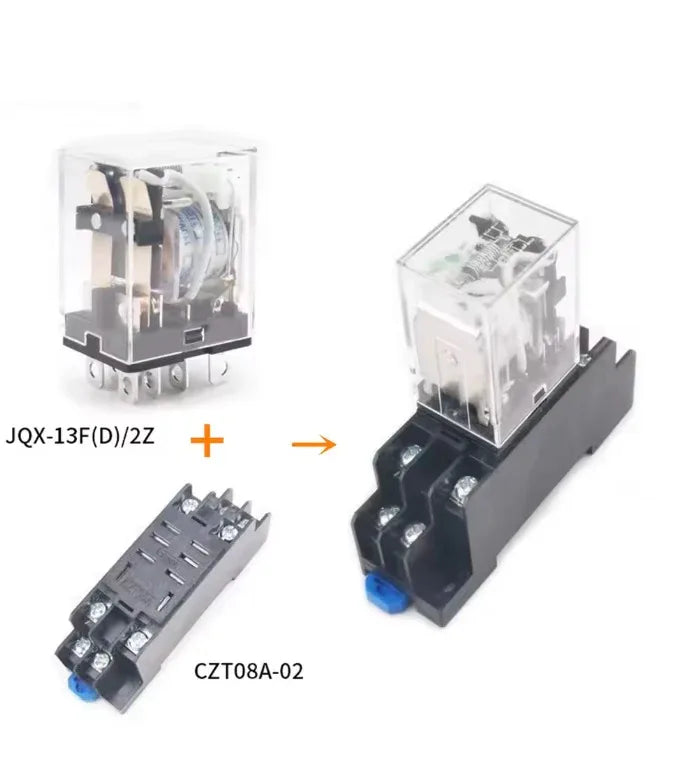 JQX-13F(D)/2Z Electromagnetic Intermediate Relay - Robot Pi Shop