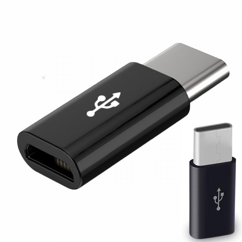 Micro USB to Type-C adapter Black
