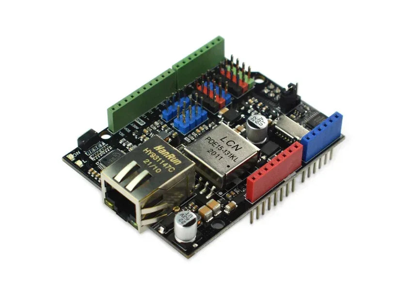 Ethernet and PoE Shield - W5500 Chipset - Robot Pi Shop