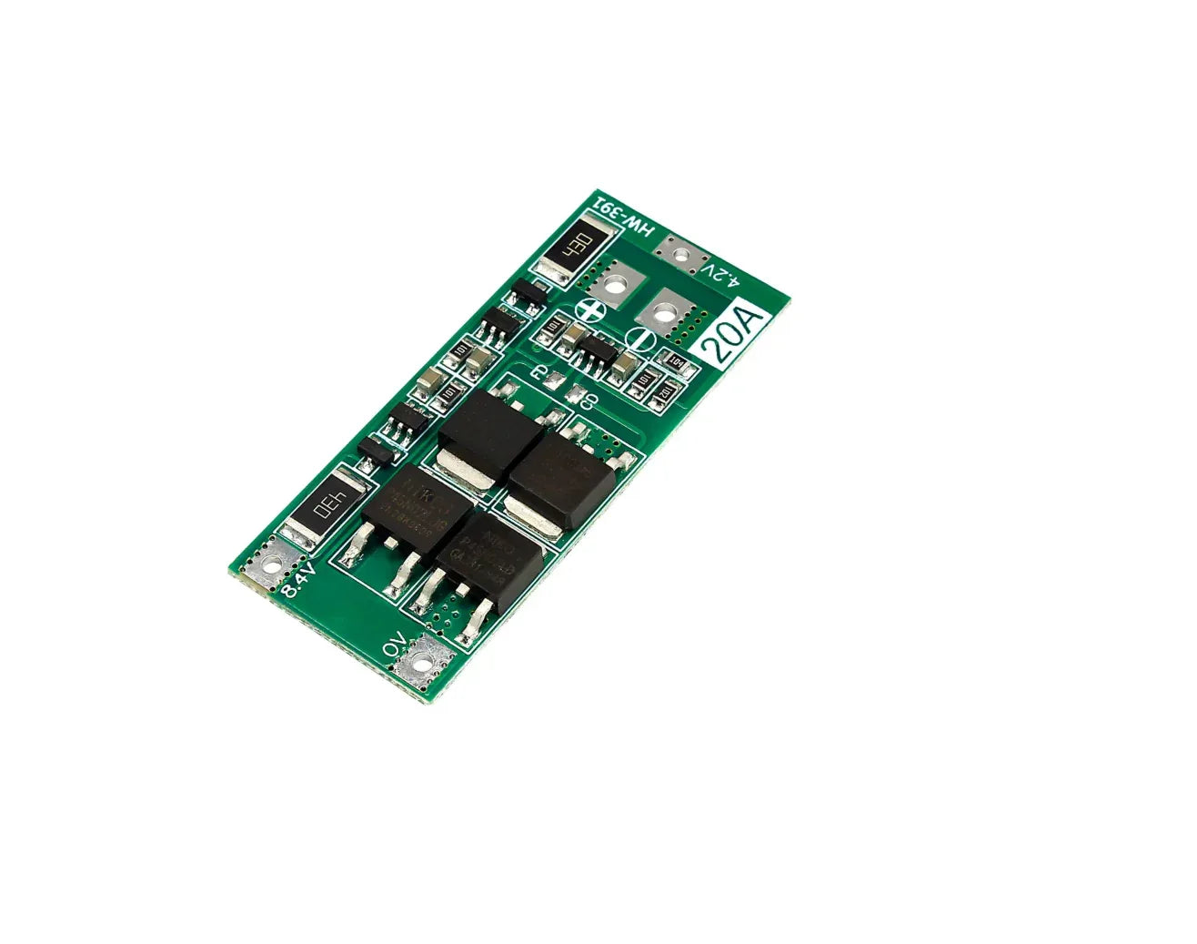 2S 7.4V 20A BMS 18650 Lithium Battery Protection Board - Robot Pi Shop