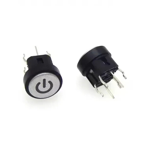 Push Button Switch Led Light Power Symbol - Robot Pi Shop