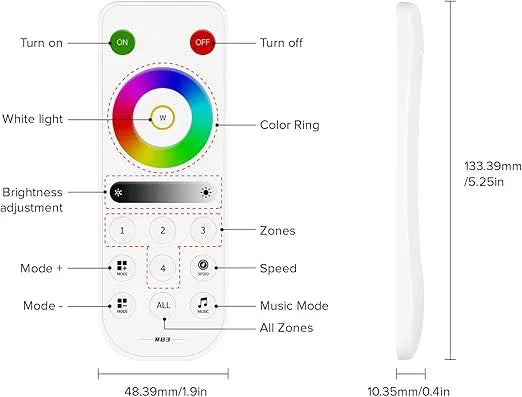 RB3 - RGB / RGBW Remote Control - Robot Pi Shop