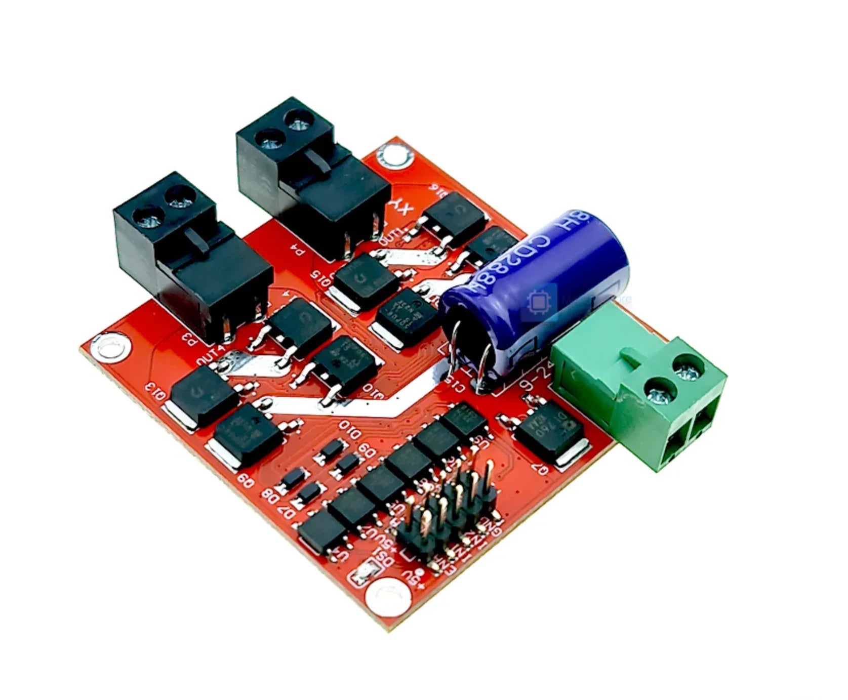 XY160D Dual DC Motor Drive 12V/24V 7A 160W PWM Speed - Robot Pi Shop
