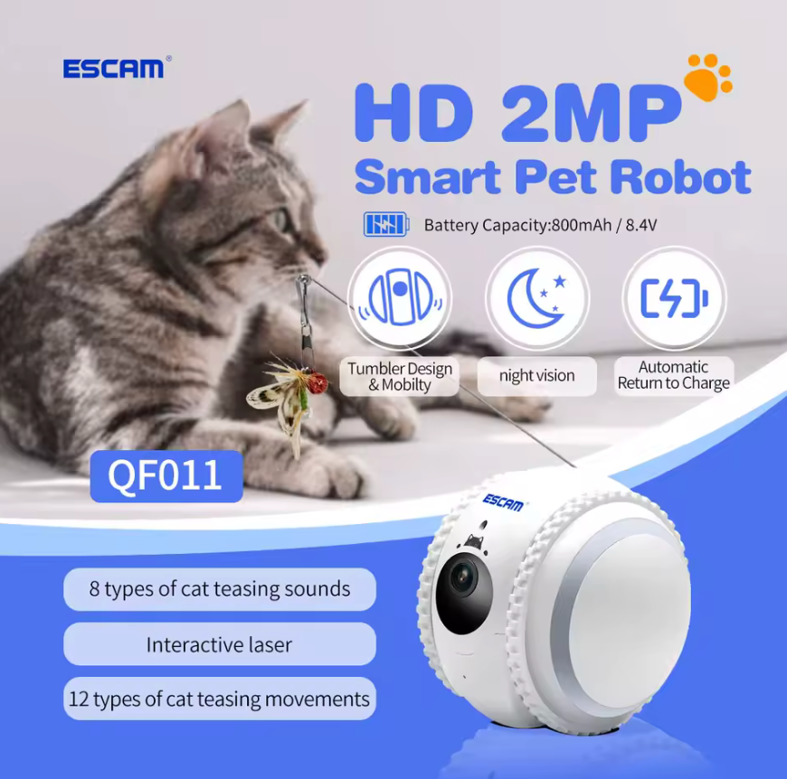 QF011 2MP Smart Pet Robot