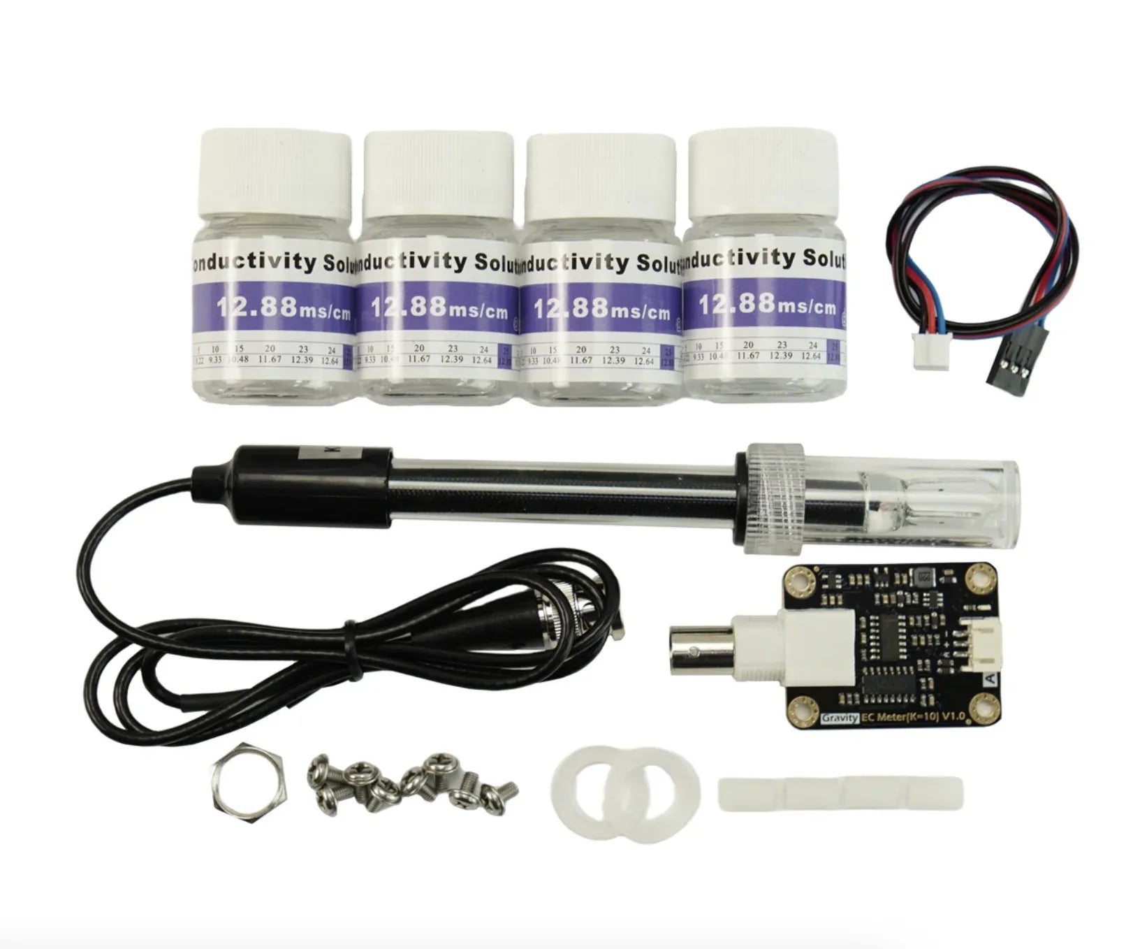 Gravity: Lab Grade Analog EC / Electrical Conductivity Sensor for Wastewater Testing (K=10) - Robot Pi Shop