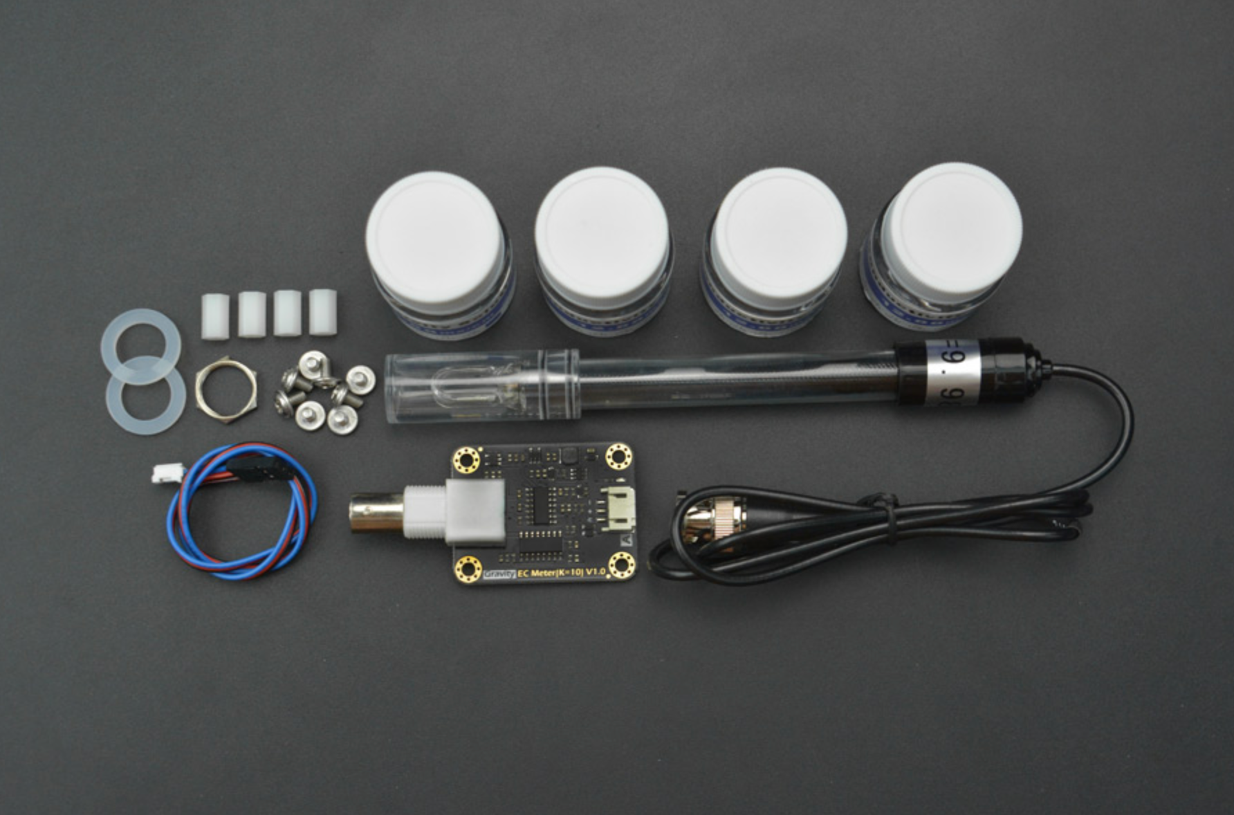 Gravity: Lab Grade Analog EC / Electrical Conductivity Sensor for Wastewater Testing (K=10)