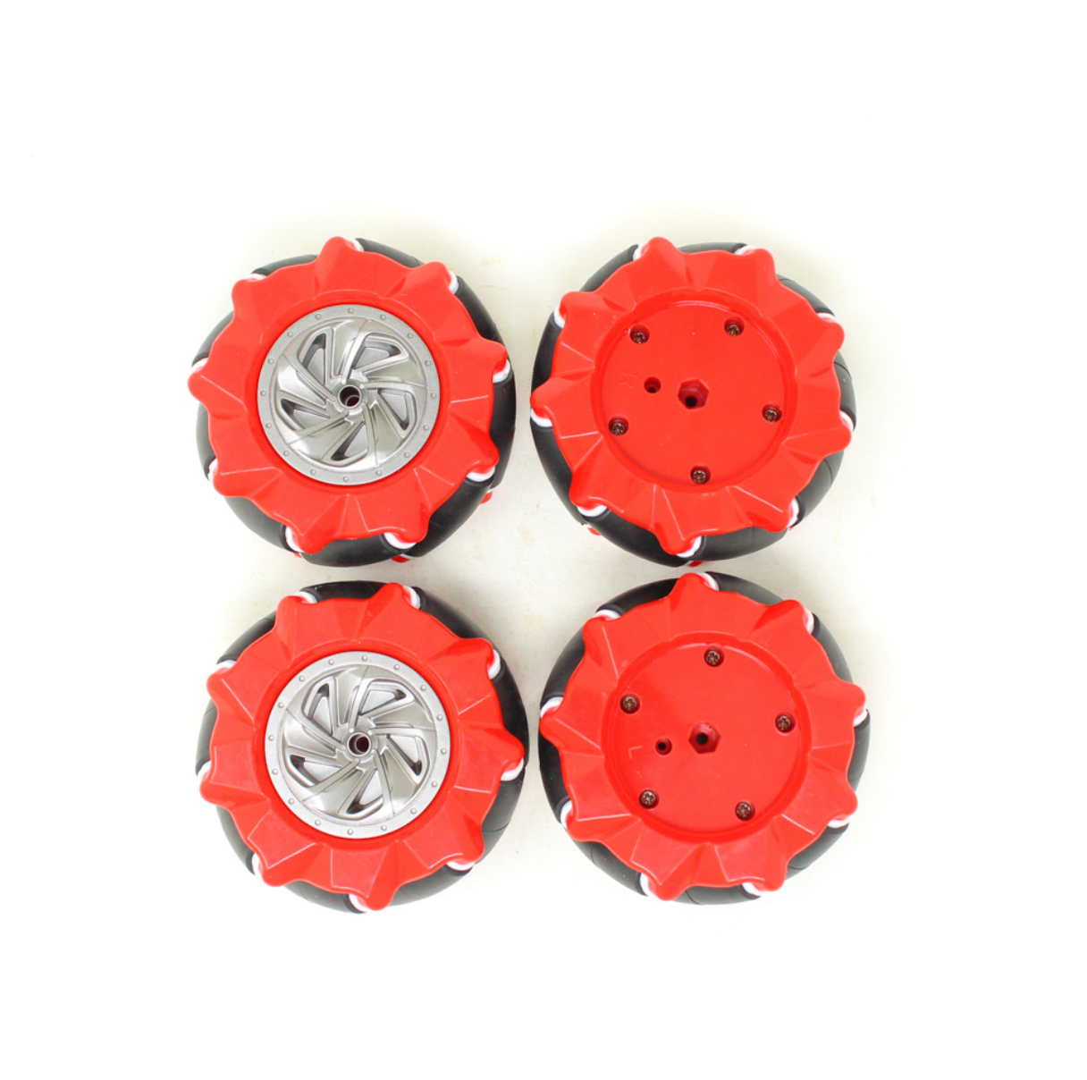 80mm-A Mecanum Wheel Compatible with 6.7mm Coupling Red