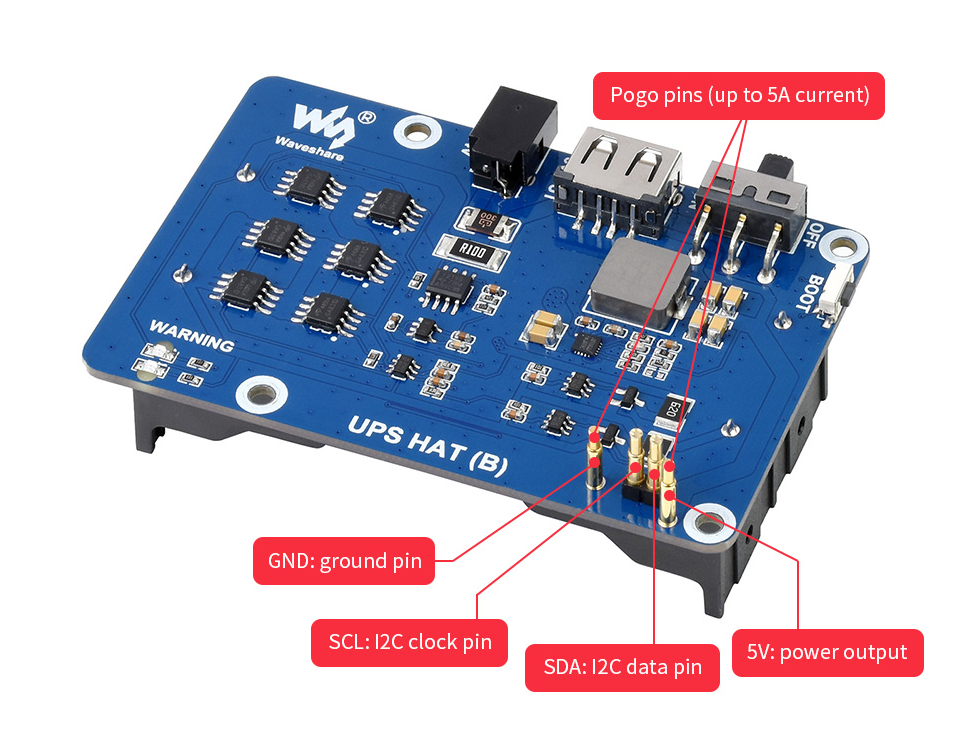 UPS HAT (B) for Raspberry Pi