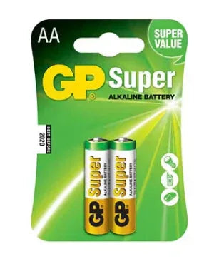GP Super Alkaline AA Battery 2 Pieces - Robot Pi Shop