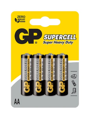 GP Supercell Carbon Zinc AA