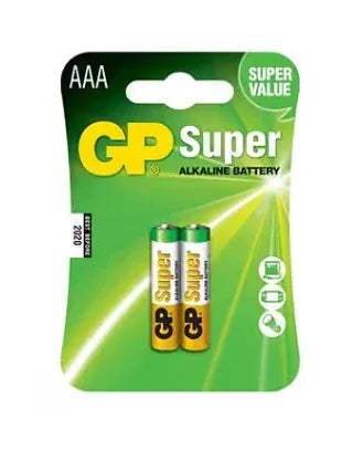 GP Super Alkaline Battery AAA 2 Batteries - Robot Pi Shop
