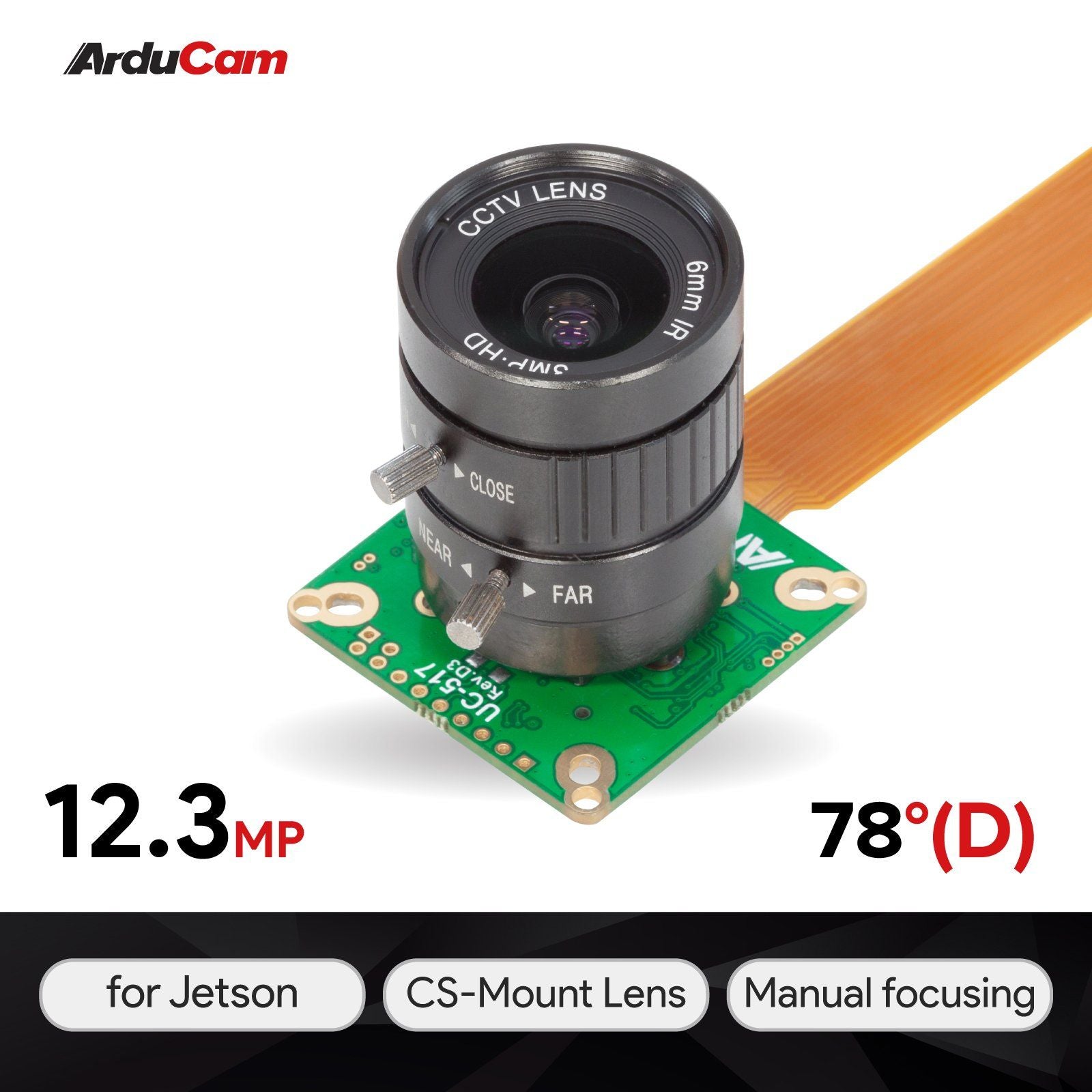 Arducam 12.3MP 1/2.3" 477P HQ Camera Module