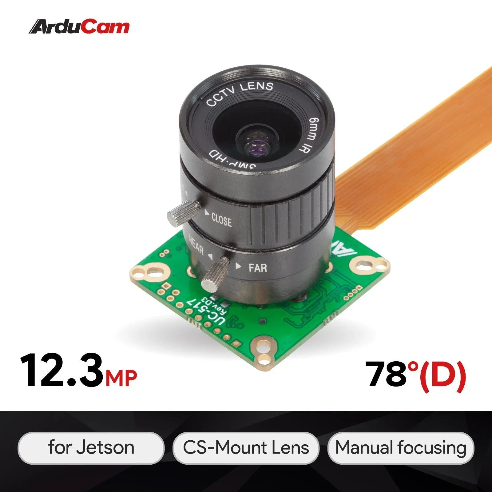 Arducam 12.3MP 1/2.3" 477P HQ Camera Module - Robot Pi Shop