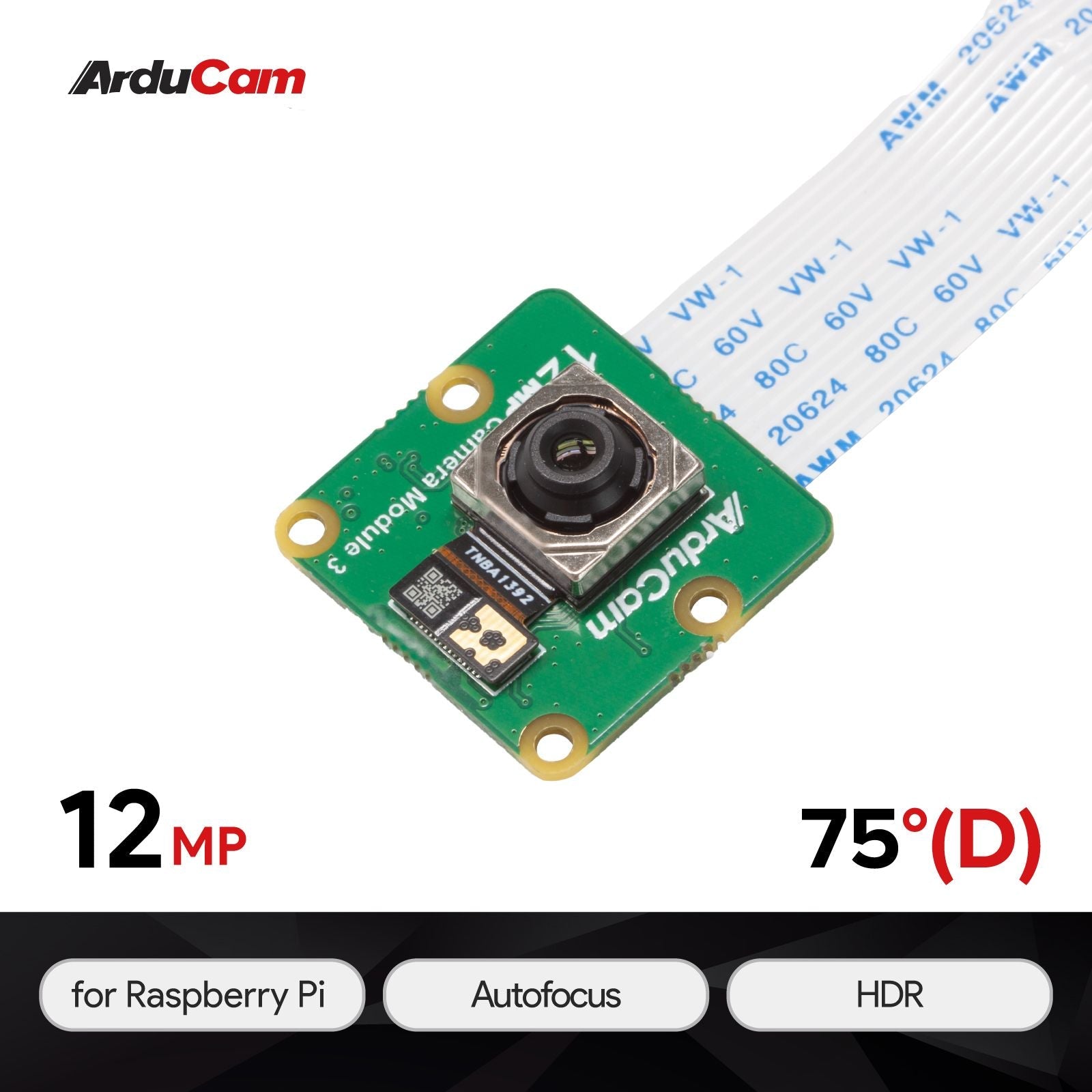 12MP IMX708 Autofocus Camera Module 3