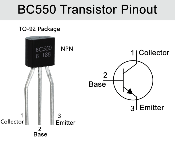 BC550 Transistor – Robot Pi Shop
