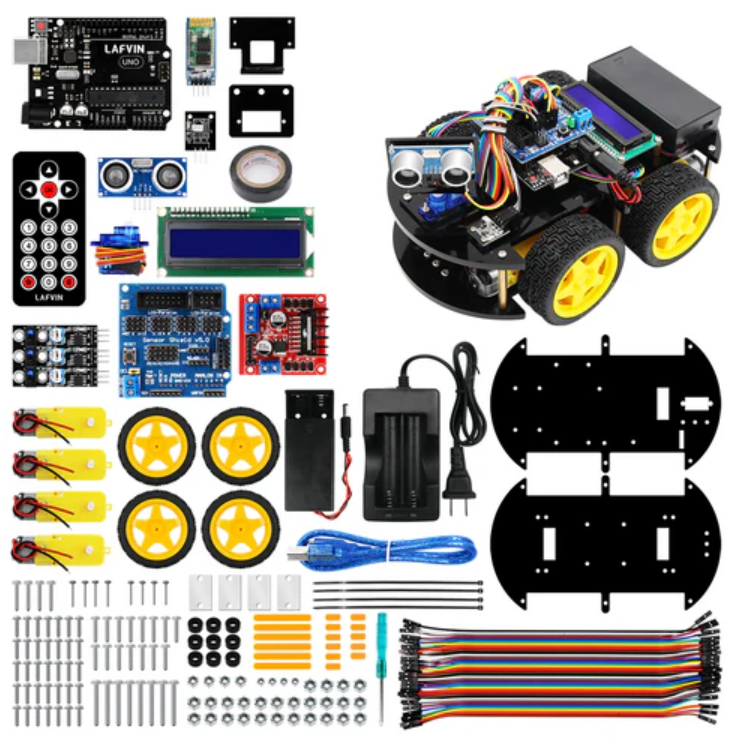 Bluetooth Multi-Function Robot Car Kit