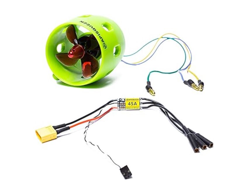 Brushless underwater thruster CW welding + 45A anti-splash water ESC two-way control