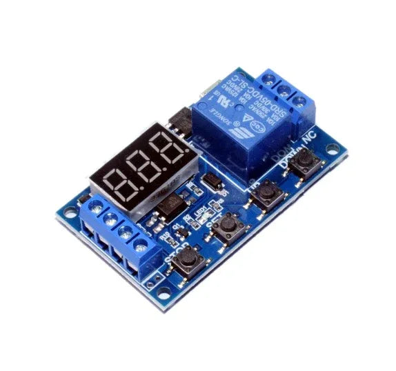 12V Relay Module with Automatic Delay Timer - Robot Pi Shop