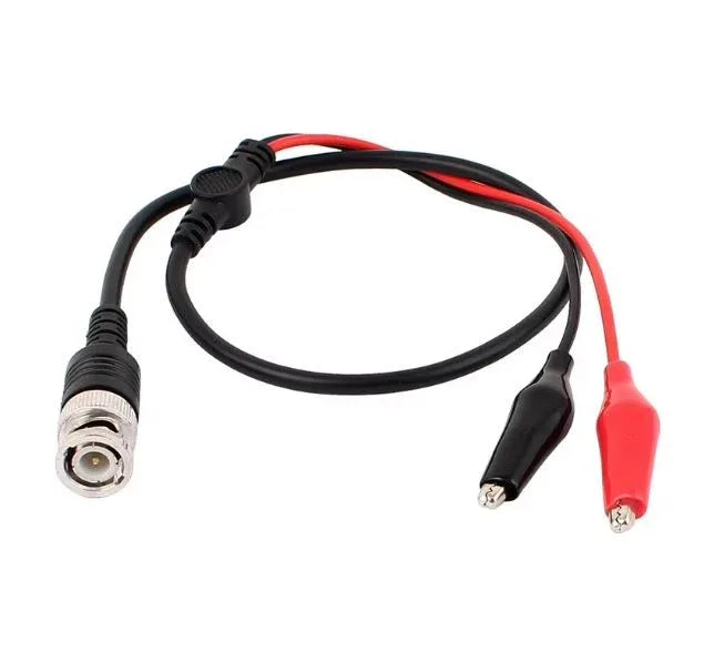 Oscilloscope Probe BNC to Alligator Clips - Robot Pi Shop