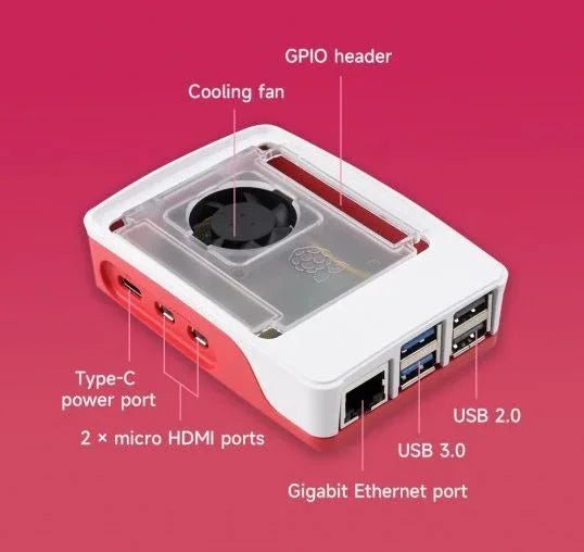 Raspberry Pi 5 Case - Robot Pi Shop