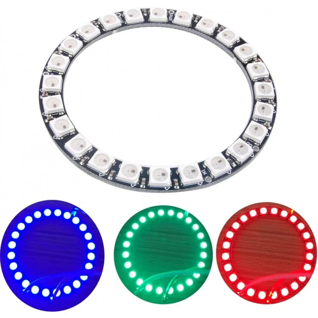 12 Bit WS2812 5050 RGB LED Built-in Full-Color Driving Lights - Robot Pi Shop