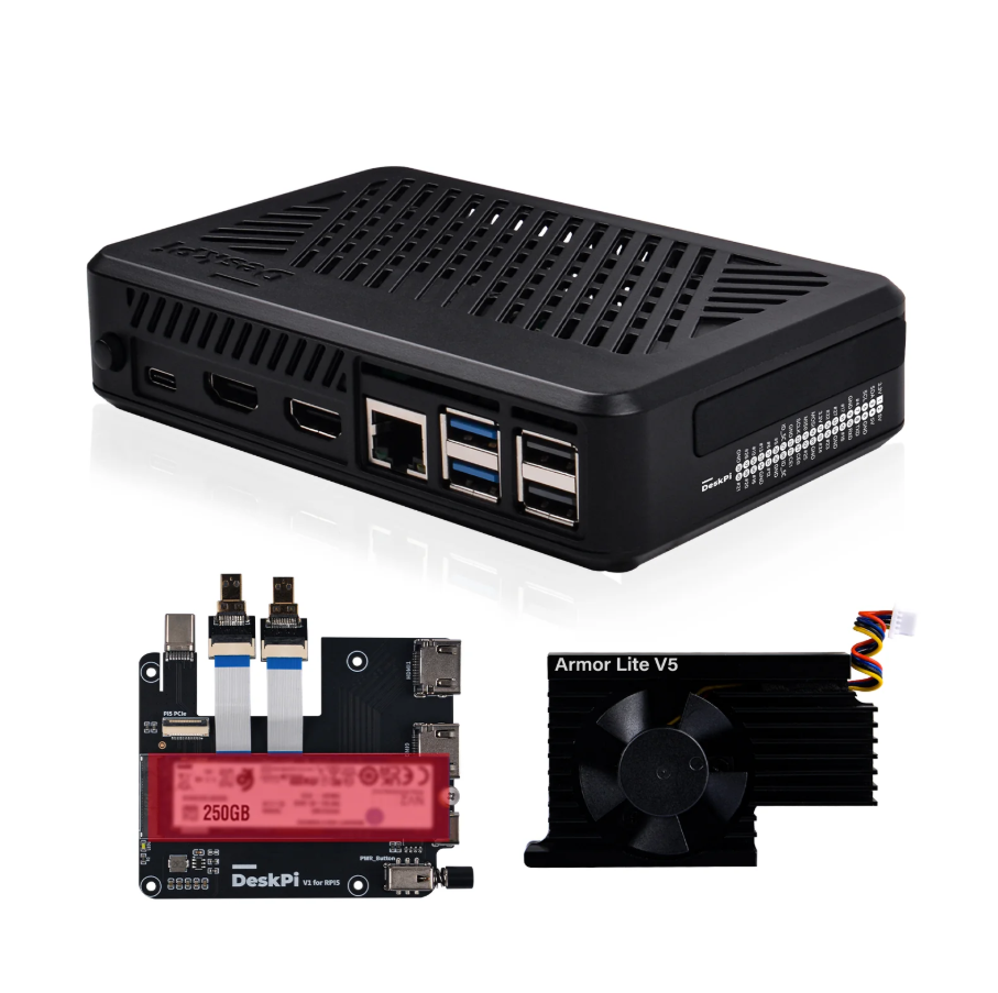 DeskPi Lite for Raspberry Pi 5