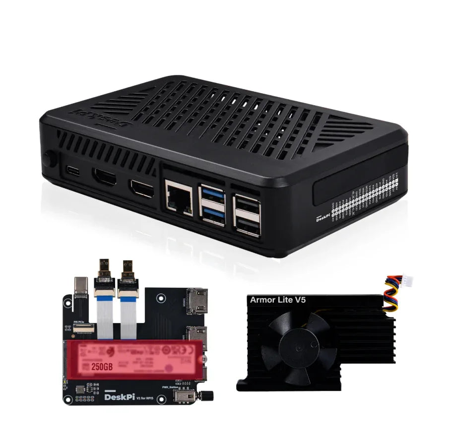 DeskPi Lite for Raspberry Pi 5 - Robot Pi Shop