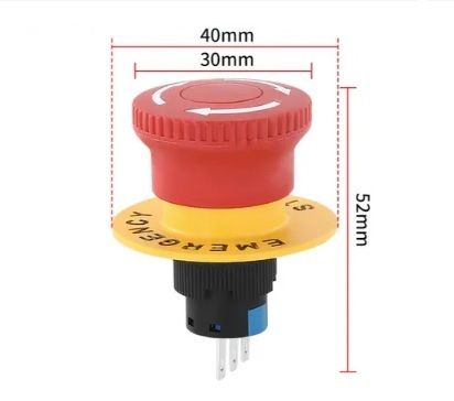 Emergency Stop 16mm with Ring