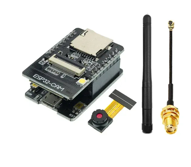 ESP32-CAM + ESP32-CAM-MB + 2.4G Omni Antenna - Robot Pi Shop