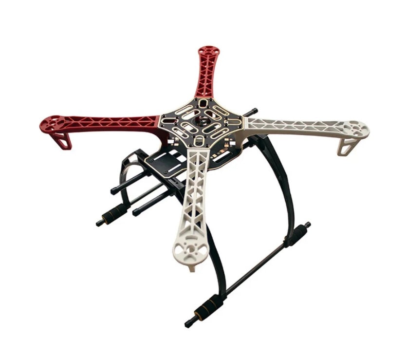F450 Frame kit Red+ White with Pan-Tilt Foot Stool