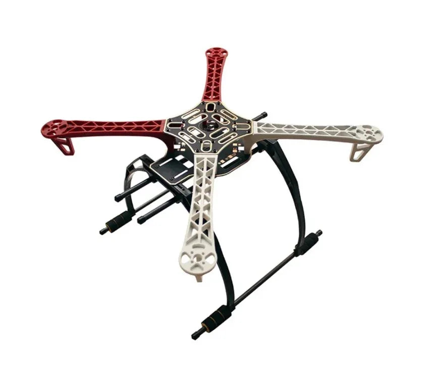 F450 Frame kit Red+ White with Pan-Tilt Foot Stool - Robot Pi Shop