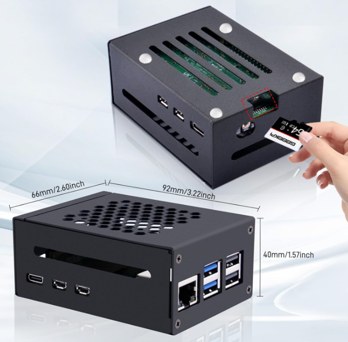 GeeekPi Metal Case for Raspberry Pi 5 – Robot Pi Shop