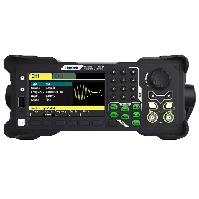 HANTEK HDG3022B Signal Generator 2CH 2M 25MHZ 300MSA/S USB Host Device