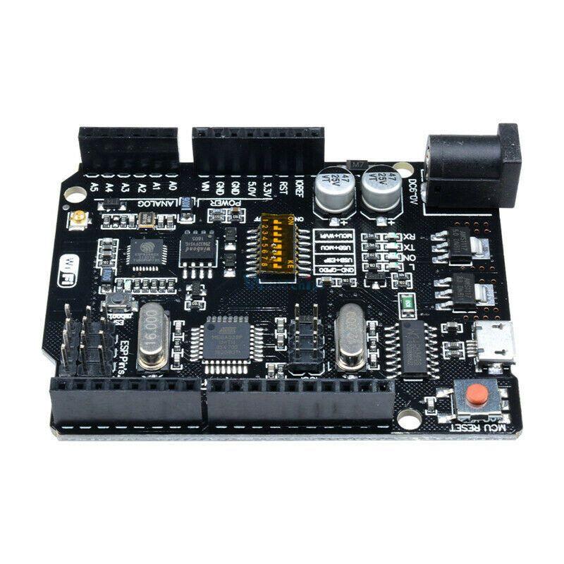 WiFi R3 ATmega328P and ESP8266 with USB-TTL CH340G - Robot Pi Shop
