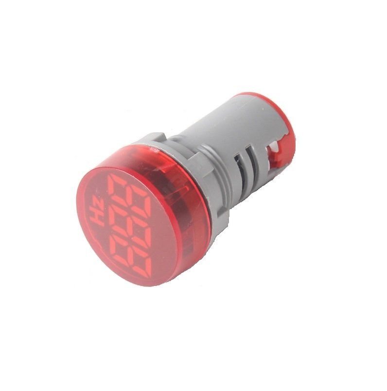 20-75Hz 22mm AD16-22DSHZ LED Hertz Meter Red