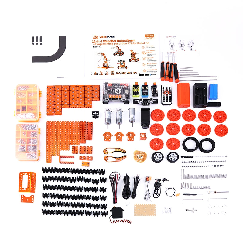 12 in 1 WeeeBot RobotStorm STEAM Robot Kit