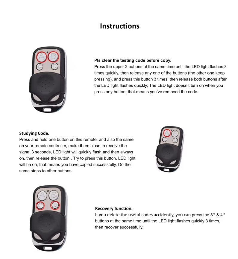 433MHz Universal Remote Cloner