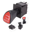 Forward-Stop-Back DPDT Latching Slide Rocker Switch