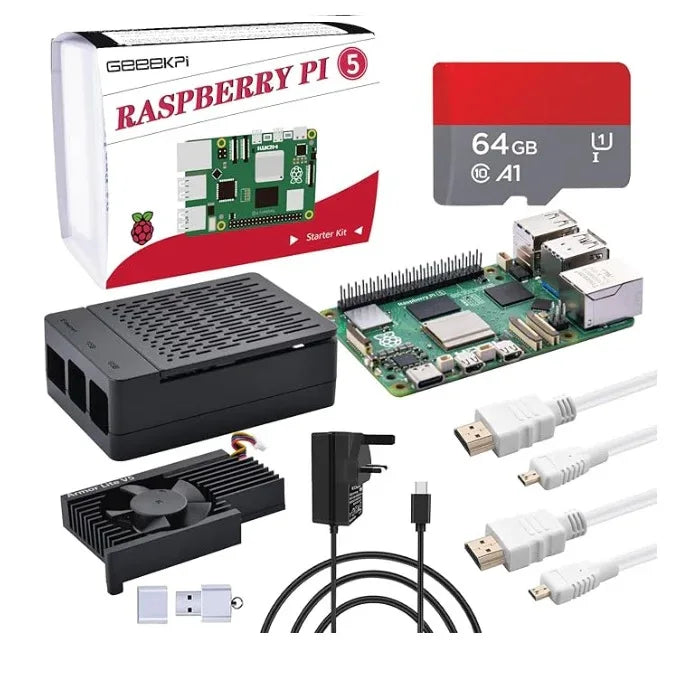 GeeekPi Starter Kit for Raspberry Pi 5 4GB - Robot Pi Shop