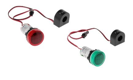 Round LED Hertz Meter Indicator Light with Transformer