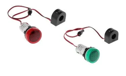 Round LED Hertz Meter Indicator Light with Transformer - Robot Pi Shop