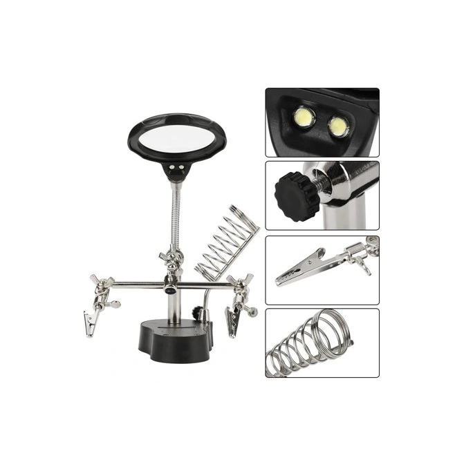 Electronic Inspection Repair Auxiliary Clip Magnifier