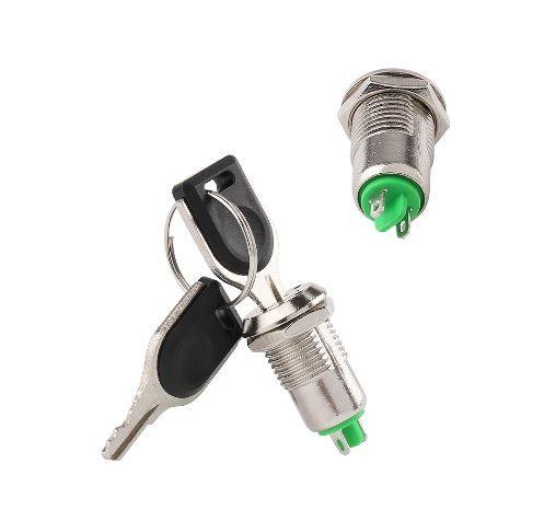12mm Electronic Key Switch With 2 Keys - Robot Pi Shop