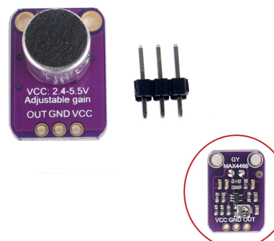 GY-MAX4466 Electret Microphone Amplifier Module