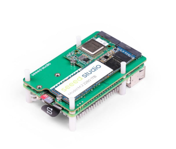 PCIe2.0 to dual M.2 hat for Raspberry Pi 5