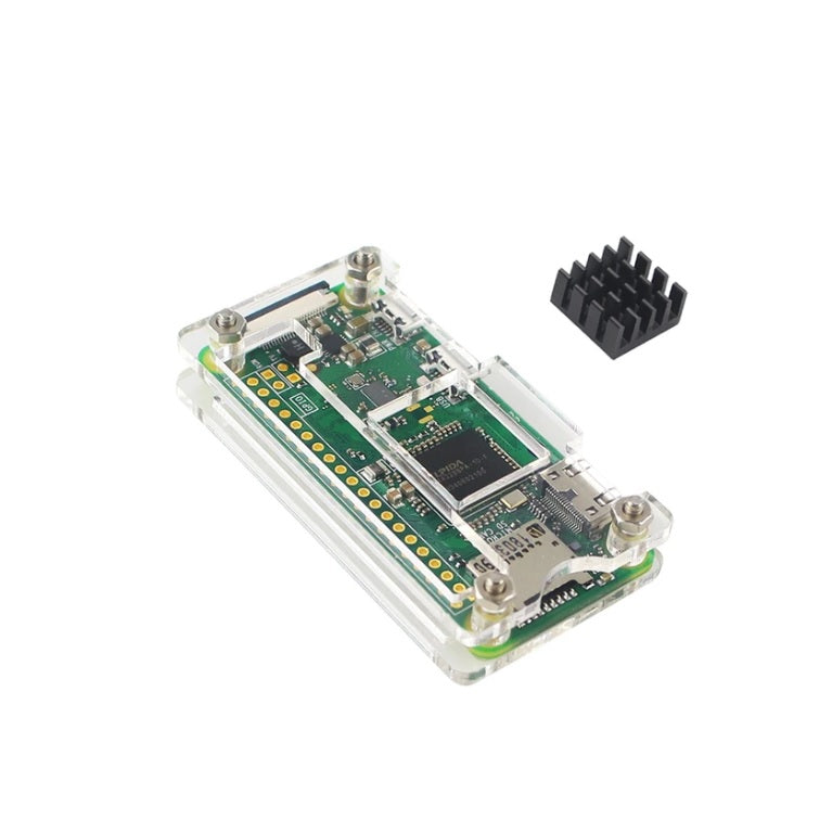 Raspberry Pi Zero Acrylic Case and Heat sink