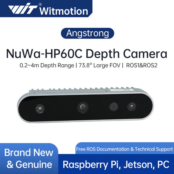 RGB 3D Depth Camera with Structured Light Imaging, USB 2.0, 73.8° FOV 0.2-4M